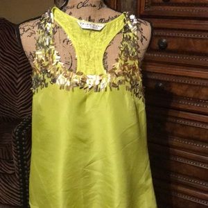 Trina Turk 100% silk tunic blouse